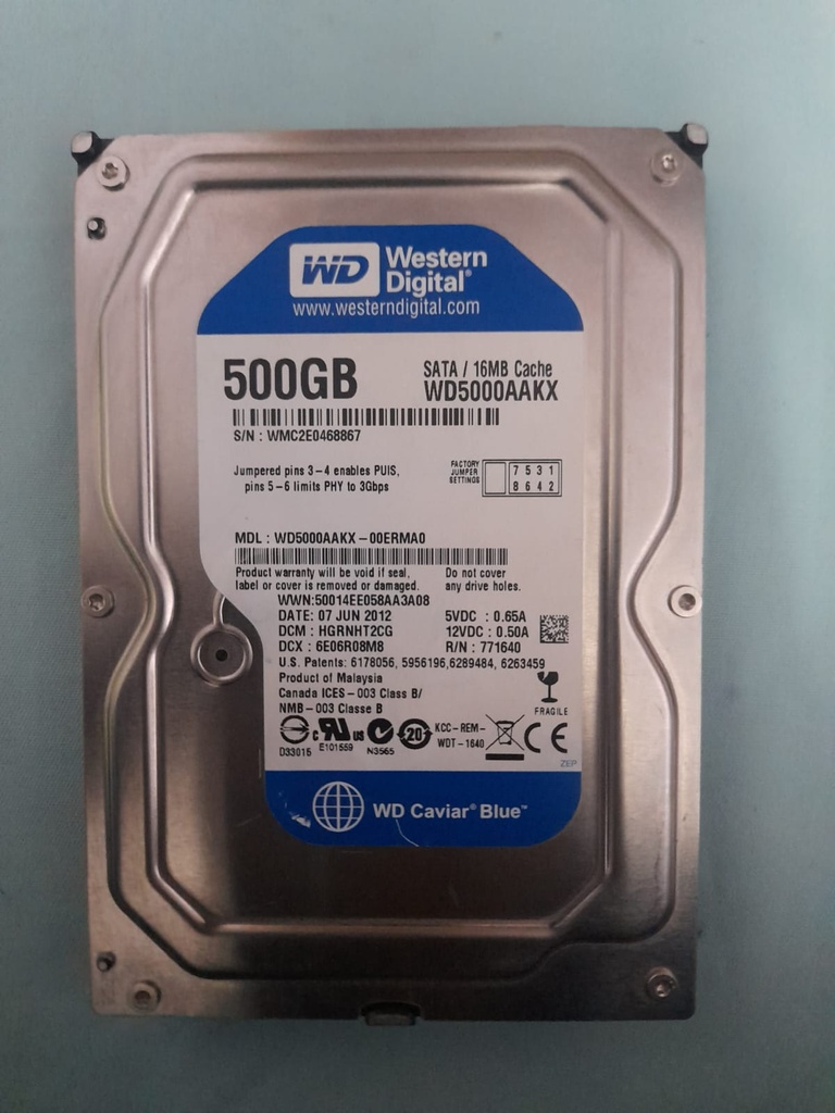 Discos Rigidos Western Digital 500GB