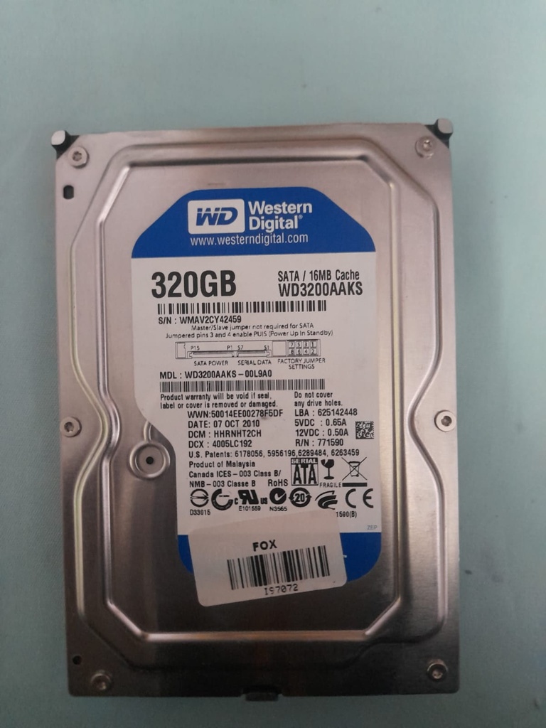 Disco Rigido Western Digital 320GB